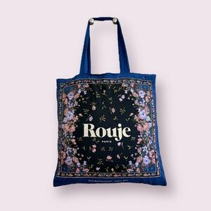 New Rouje navy floral tote bag